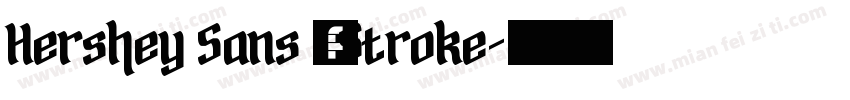 Hershey Sans 1 Stroke字体转换